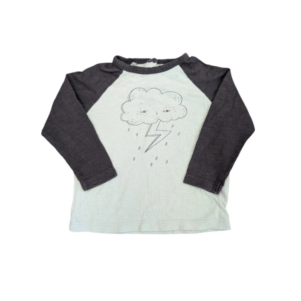 Rylee & Crew Lightning Bolt Cloud Long Sleeve Shirt 3-6m
